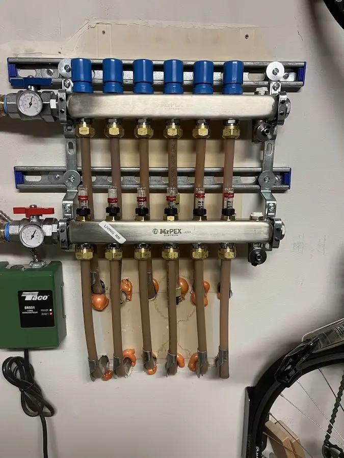 Plumber performing Gas Line Installation at a residential property in Schererville